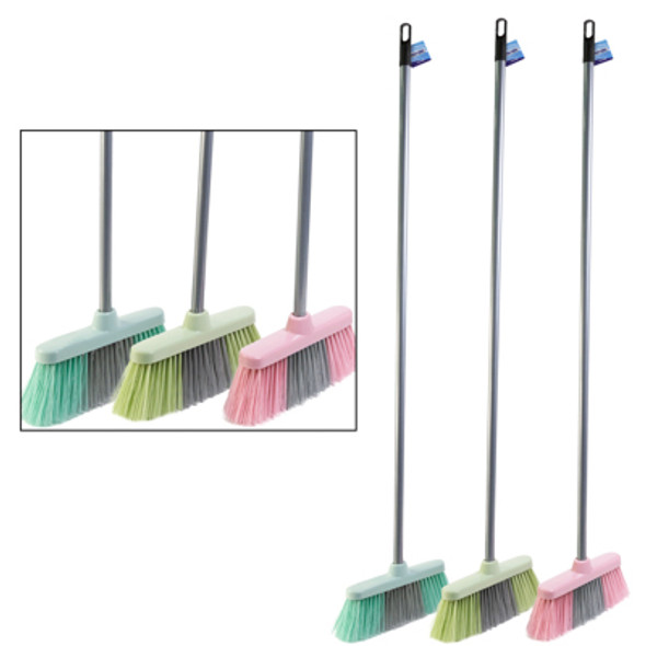 BROOM 47IN 3AST COLORS CLEANING HT