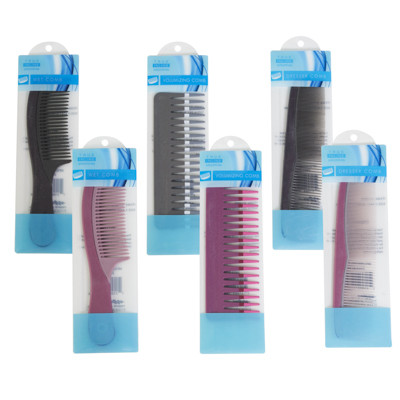 COMB 3 STYLES X 2 COLORS EA DRESSER/WET/VOLUMIZING POUCH W/INSERT CARD