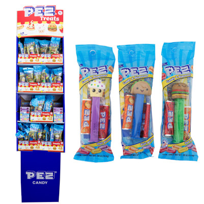 PEZ SHIPPER 108PC PEZ TREATS 84 DISPENSER 24 6PK ROLLS