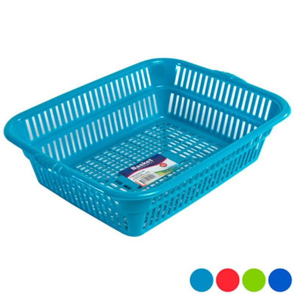 BASKET 13X11X4 4-ASSORTED COLORS VANITY-4 #6030
