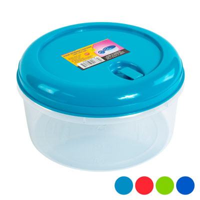 FOOD STORAGE CONTAINER ROUND W/AIR VENT 112OZ 4 COLORS #WONDER FRESH 3500