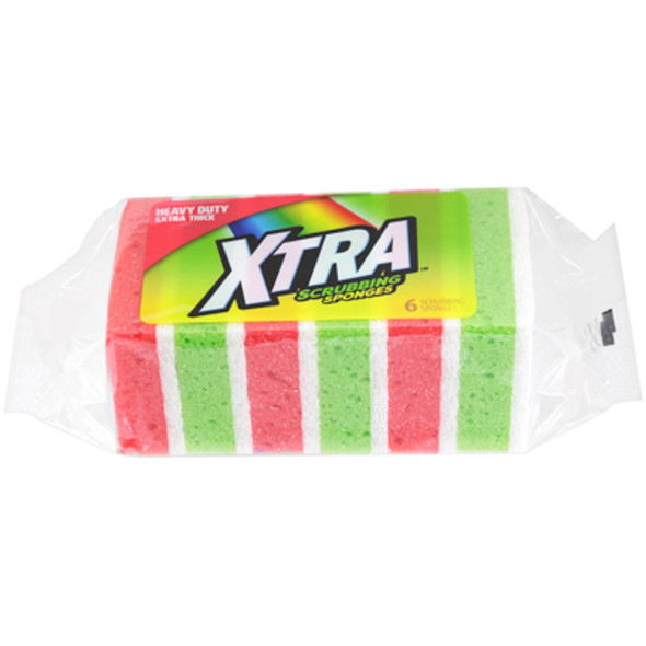 SPONGES 6CT HEAVY DUTY SCRUBBING XTRA
