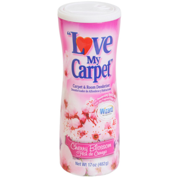 CARPET DEODORIZER 17OZ CHERRY BLOSSOM LOVE MY CARPET CARPET DEODORIZER 17OZ CHERRY BLOSSOM LOVE MY CARPET