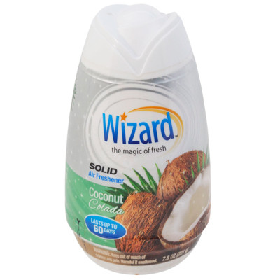 AIR FRESHENER 7.8OZ SOLID ADJUSTABLE WIZARD COCONUT COLADA