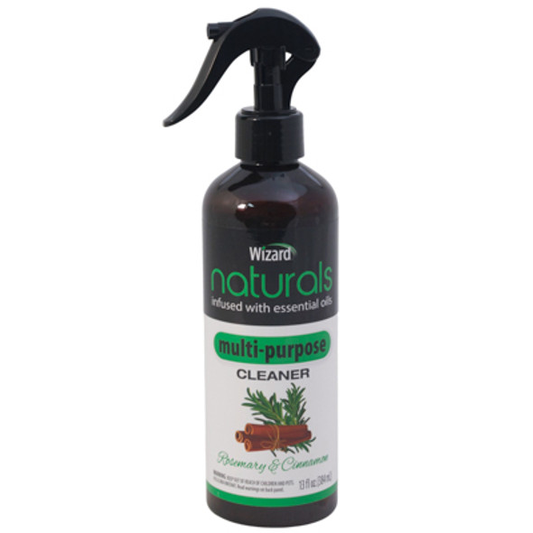 WIZARD NATURALS 13OZ MULTI PURPOSE CLEANER ROSEMARY & CINNAMON INFUSED W/ESSENTIAL OILS TRIGGER WIZARD NATURALS 13OZ MULTI PURPOSE CLEANER ROSEMARY & CINNAMON INFUSED W/ESSENTIAL OILS TRIGGER