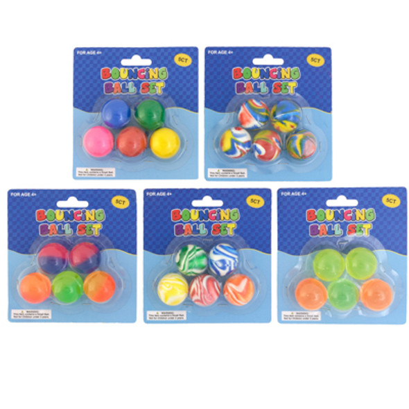 BOUNCING BALL 5CT 5AST STYLES ON BLC BOUNCING BALL 5CT 5AST STYLES ON BLC