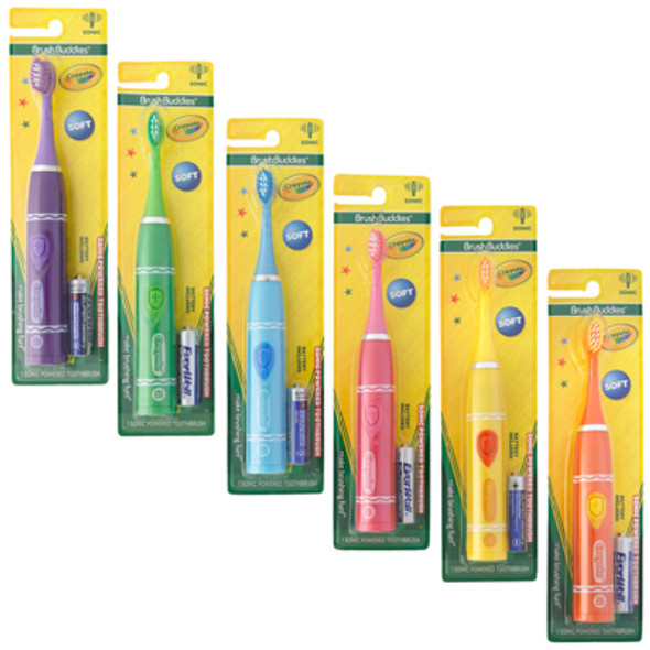 TOOTHBRUSH CRAYOLA SONIC POWERED SOFT BRISTLES TOOTHBRUSH CRAYOLA SONIC POWERED SOFT BRISTLES