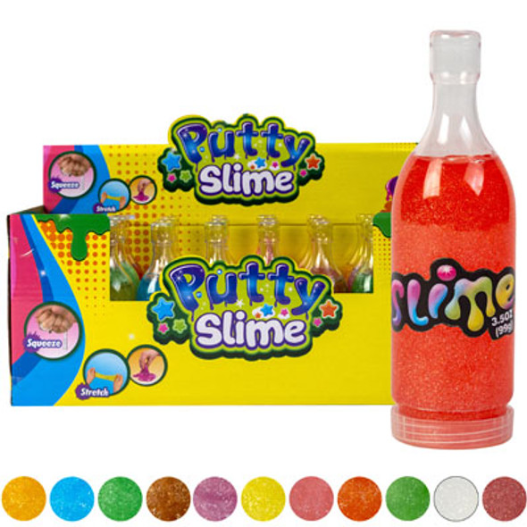 PUTTY SLIME IN 5.25IN SODA BOTTLE 12AST COLORS IN 24PC PDQ PUTTY SLIME IN 5.25IN SODA BOTTLE 12AST COLORS IN 24PC PDQ