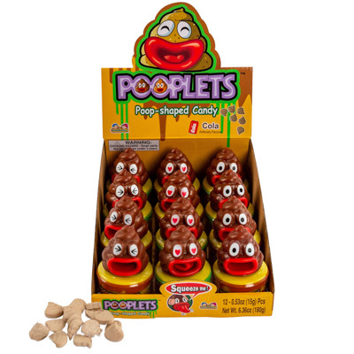 CANDY POOPLETS .53OZ COUNTER DISPLAY
