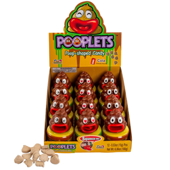 CANDY POOPLETS .53OZ COUNTER DISPLAY CANDY POOPLETS .53OZ COUNTER DISPLAY