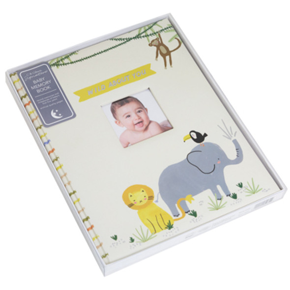 BABY MEMORY BOOK WILD ABOUT YOU C.R GIBSON BABY MEMORY BOOK WILD ABOUT YOU C.R GIBSON