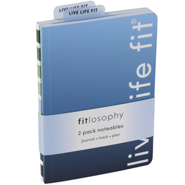 JOURNALS 2PK 5X7 LIVE LIFE FIT BLUE JOURNALS 2PK 5X7 LIVE LIFE FIT BLUE