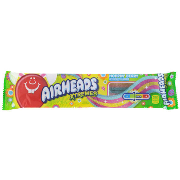 EASTER AIRHEADS XTREMES HOPPIN BERRY BELTS 2 OZ IN COUNTER DISPLAY