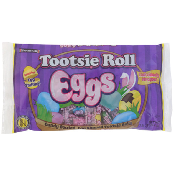 TOOTSIE ROLL EGGS WRAPPED 7.5 OZ BAG IN COUNTER DISPLAY TOOTSIE ROLL EGGS WRAPPED 7.5 OZ BAG IN COUNTER DISPLAY