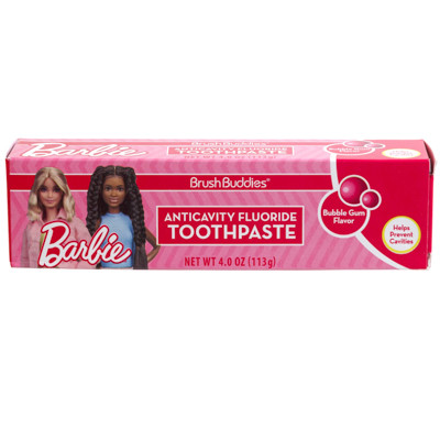 TOOTHPASTE BARBIE 4OZ BUBBLE GUM BOXED