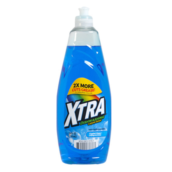 DISH DETERGENT LIQUID 24OZ CRYSTAL CLEAN BLUE XTRA