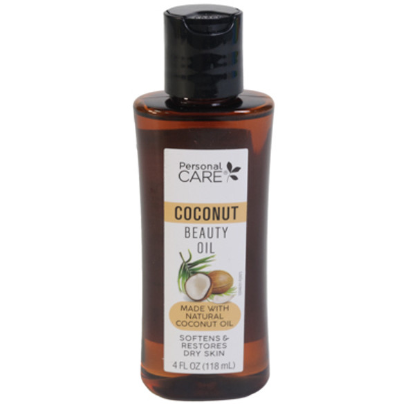 COCONUT BEAUTY OIL 4OZ PERSONAL CARE W/SAFTEY SEAL UNDER CAP