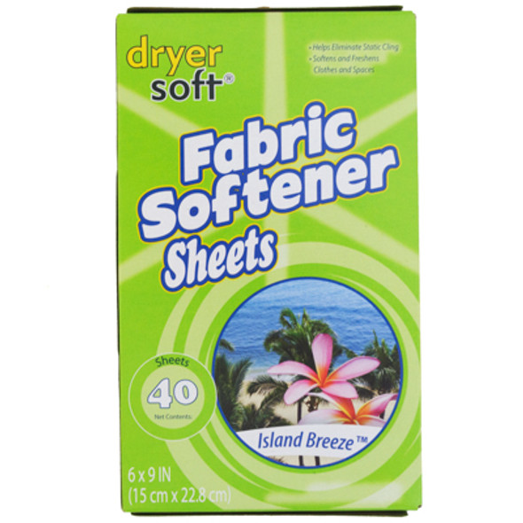 DRYER SHEETS 40CT ISLAND BREEZE DRYER SOFT DRYER SHEETS 40CT ISLAND BREEZE DRYER SOFT