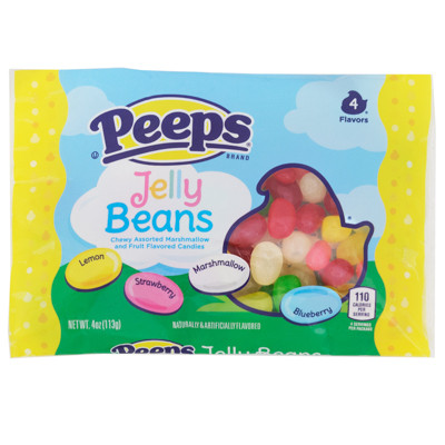 PEEPS JELLY BEANS 4 OZ BAG IN COUNTER DISPLAY