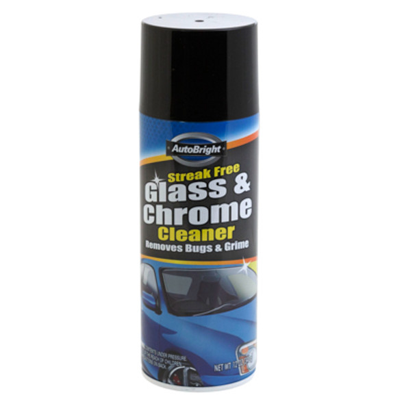 GLASS & CHROME CLEANER 12OZ AEROSOL AUTO BRIGHT