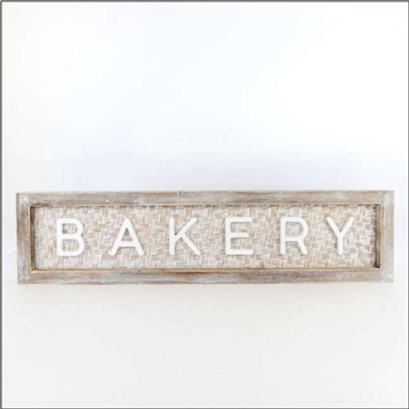 WALL DECOR 37X9X2 BAKERY WHITE/BROWN/NEUTRAL BAMBOO/WOOD (59.00) WALL DECOR 37X9X2 BAKERY WHITE/BROWN/NEUTRAL BAMBOO/WOOD (59.00)