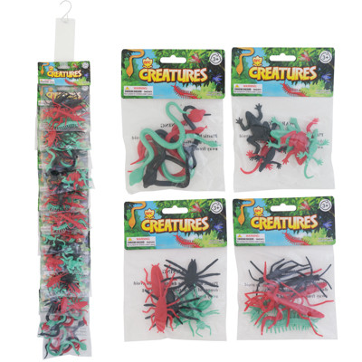 BAG-O-BUGS 6PC SET 4 ASST MULTICOLOR ON 12/PC MDSG STRIP