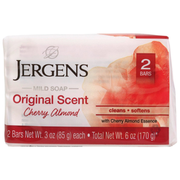 BAR SOAP 2PK/3OZ BARS JERGENS CHERRY ALMOND NO ONLINE SALES BAR SOAP 2PK/3OZ BARS JERGENS CHERRY ALMOND NO ONLINE SALES