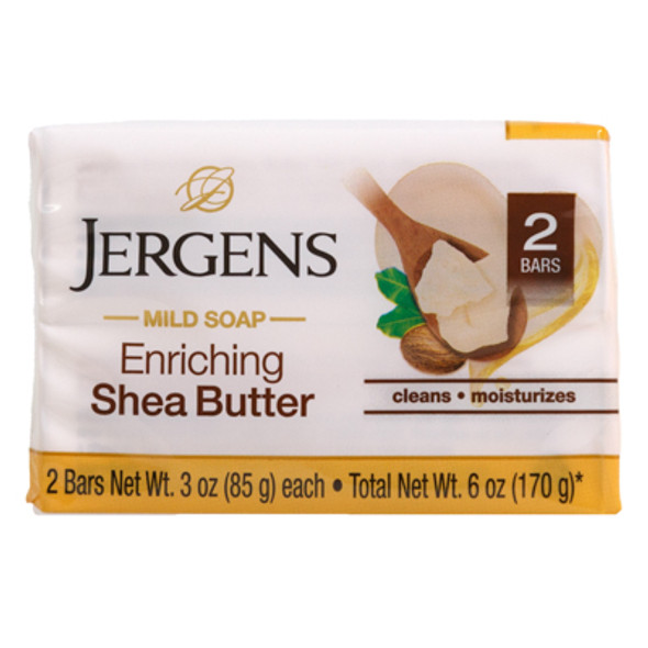 BAR SOAP 2PK/3OZ BARS JERGENS ENRICHING SHEA BUTTER NO ONLINE SALES BAR SOAP 2PK/3OZ BARS JERGENS ENRICHING SHEA BUTTER NO ONLINE SALES