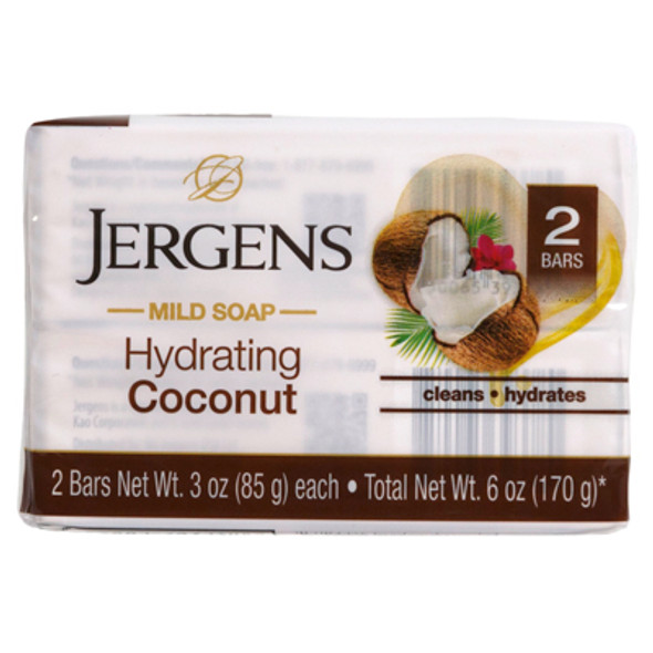 BAR SOAP 2PK/3OZ BARS JERGENS HYDRATING COCONUT NO ONLINE SALES BAR SOAP 2PK/3OZ BARS JERGENS HYDRATING COCONUT NO ONLINE SALES