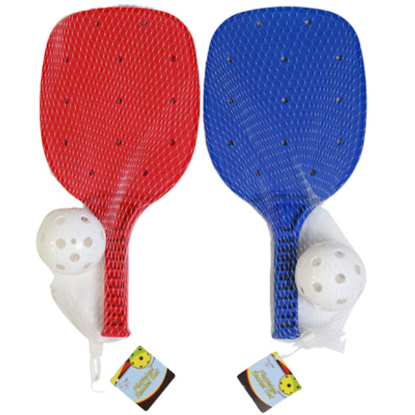 PICKLEBALL RACKET SET 13.5IN RACKET W/ 2.5IN DIA BALL NET BAG/ HT PICKLEBALL RACKET SET 13.5IN RACKET W/ 2.5IN DIA BALL NET BAG/ HT