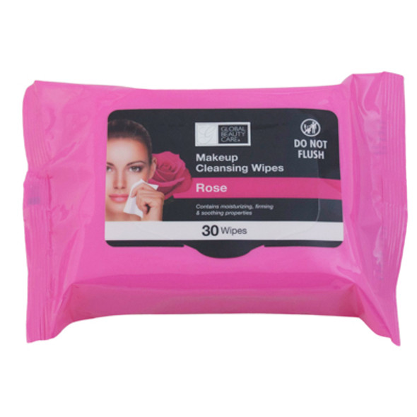 FACIAL WIPES 30CT ROSE MAKE UP CLEANSING GBC NO ONLINE SALES MAP PRICING
