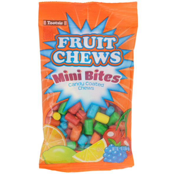 FRUIT CHEWS MINI BITES PEG BAG 7 OZ