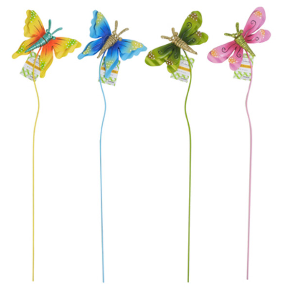 GARDEN YARD STAKE BUTTERFLY & DRAGONFLY METAL 3D 6 ASST GARDEN YARD STAKE BUTTERFLY & DRAGONFLY METAL 3D 6 ASST