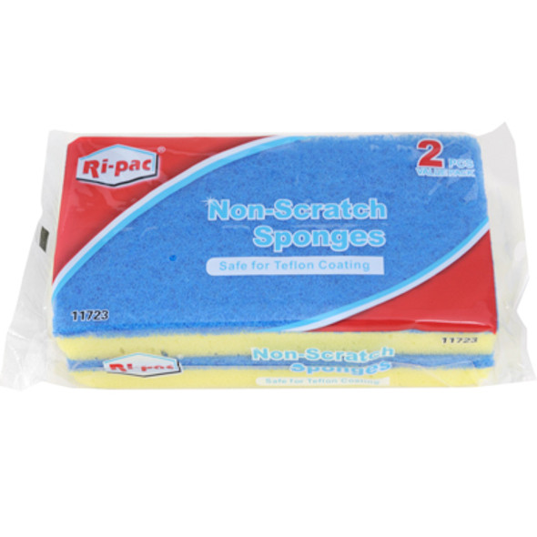 SPONGES 2PK PREMIUM NON-SCRATCH RI-PAC SPONGES 2PK PREMIUM NON-SCRATCH RI-PAC