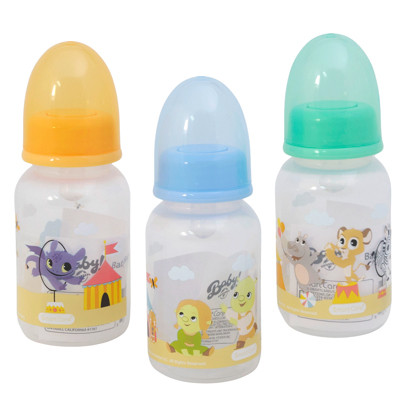 BABY BOTTLE 5OZ  3ASSORTED SHREK/MADAGASCAR/HOW TO TRAIN YOUR DRAGON 12PC PDQ SMART CARE UNIVERSAL BABY