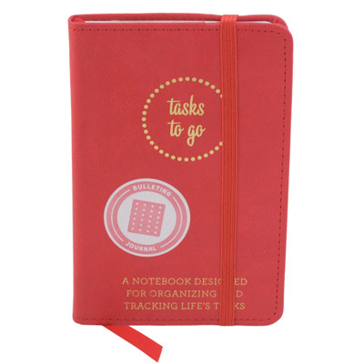 JOURNAL LEATHERETTE 3.5X5.5 TASK FREESTYLE RED 192 LINED PAGES *10.00*