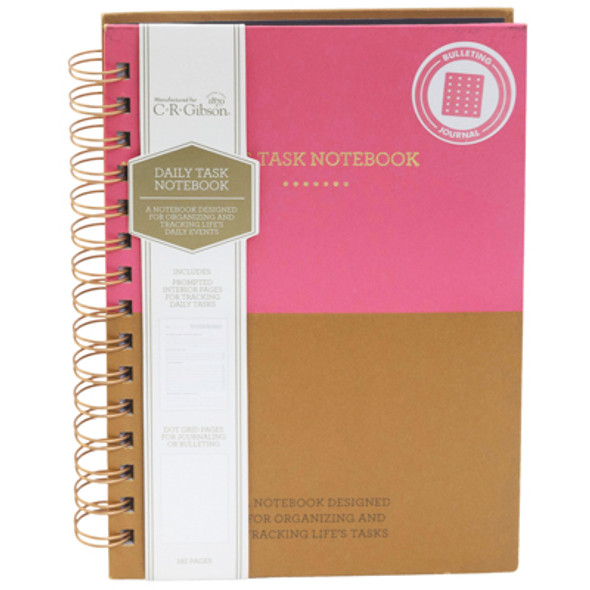 JOURNAL 6X8.5 CRAFT PINK 192 LINED/DOT/GRID PAGES