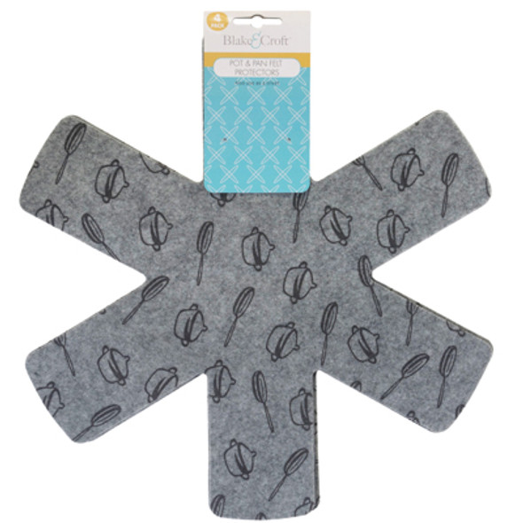 POT & PAN FELT PROTECTORS 4PC 14.9IN W B&C TCD