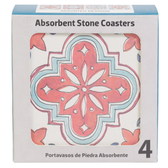 COASTER 4PC SET AMERICAN MOOD THIRSTYSTONE