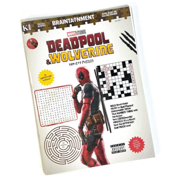 DEADPOOL & WOLVERINE PUZZLE ACTIVITY BOOK FULL COLOR FLOOR DISPLAY