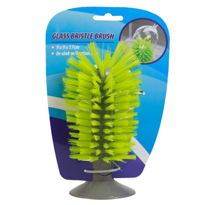 GLASS BRUSH SUCTION IN SINK 6.3IN H X 3.35IN DIA TCD