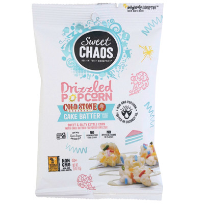 SWEET CHAOS POPCORN CAKE BATTER 1.5 OZ PEG BAG NO AMAZON SALES