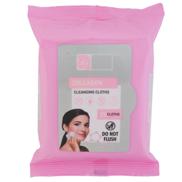 FACIAL WIPES 25CT COLLAGEN MAKEUP CLEANSING IN 12PC PDQ MAP PRICING NO ONLINE SALES