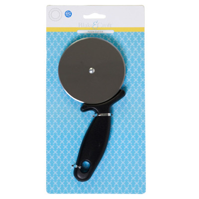 PIZZA CUTTER S/S WHEEL W/ PLASTIC HANDLE 8.4 X 3.9IN B & C BLC