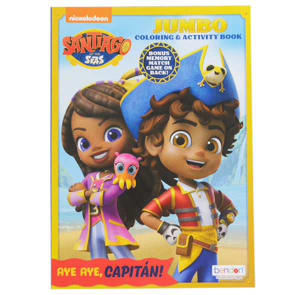 COLORING BOOK SANTIAGO OF THE SEAS IN 24PC DISPLAY BOX PP$1.99