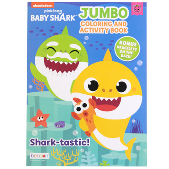 COLORING BOOK BABY SHARK SHARKTASTIC IN 24PC DISPLAY BOX PP$1.99