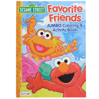 COLORING BOOK SESAME STREET IN 24PC DISPLAY BOX SELL IN USA ONLY