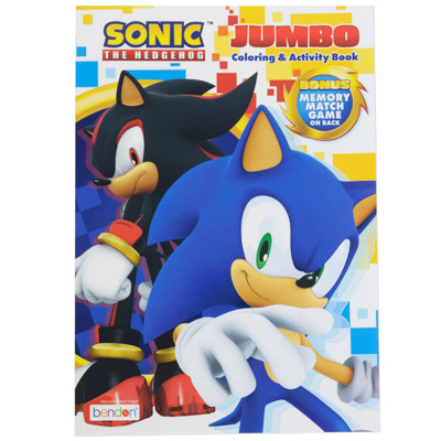 COLORING BOOK SONIC IN 24PC DISPLAY BOX SELL IN USA ONLY