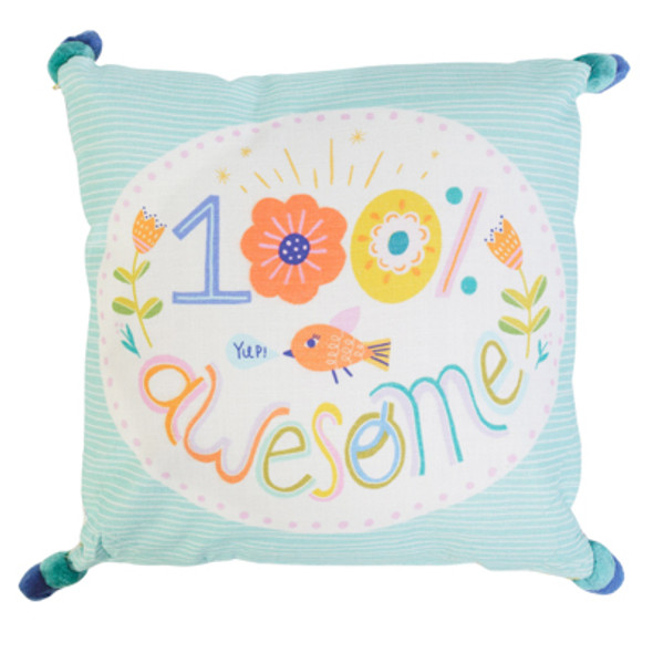 PILLOW 16X16 100% AWESOME COTTON