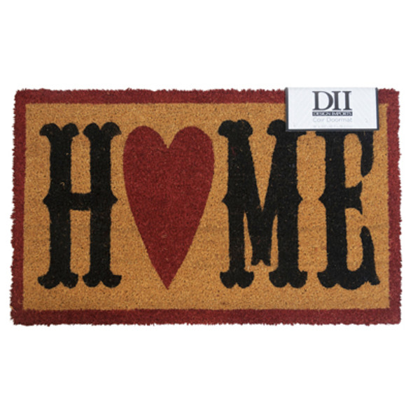 DOORMAT 18X30 HOME 100% NATURAL COIR W/ PVC BACKING